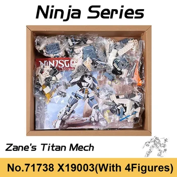 NOI 840pcs Ninja Seria a 10-a Aniversare Zane Titan Mech Blocuri Robot Mech Compatibil 71738 Cărămizi Jucarii Pentru Baieti Cadouri  10