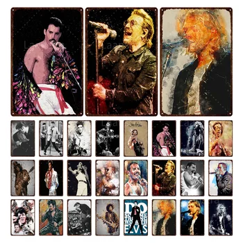 Frumos Elvis Presley, Cântăreț Celebru Star Placa De Metal Poster De Perete Decor Fier Pictura Tin Semn Bar Decor Acasă Poster Cadou  8