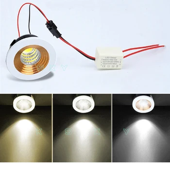 Spot LED Mini Cabinet Lumini 110V 220V corp de Iluminat 35mm Taie Gaura Tavan Încastrat Lampa Pentru Bijuterii Cabinet de Afișare  10