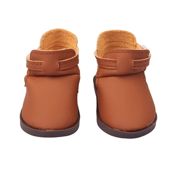 7cm Personalizate 5 Stiluri de Piele Cârlig & Bucla de Pantofi Pentru 43cm Nou Născut Papusi Papusa Pantofi se Potrivesc 18 Inci American 1/3 BJD Păpușă Jucărie  5