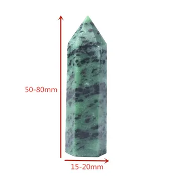 1 BUC Cristal Natural Punct de Epidot Vindecare Obelisc Cuart Verde Turn de Ornament pentru Decor Acasă Energia Reiki Piramidă de Piatră cadou  10