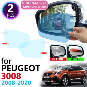 Pentru Peugeot 3008 mk1 mk2 3008GT GT 2008~2020 Acoperirea Completa Oglinda Retrovizoare Impermeabil, Anti Ceață Filmul Accesorii 2013 2017 2018  10