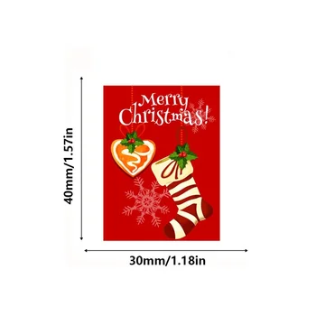 50-500pcs Crăciun Fericit Autocolante Petrecere de Anul Nou de Vacanță Etichete Carduri Cadou Decor Plicuri Invitație Sigiliu Cutie de Sac Album  10